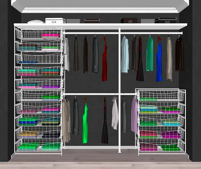 Løsning på innredning til garderobe mellom 240 - 360 cm