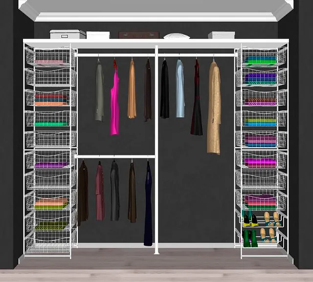 Løsning på innredning til garderobe mellom 240 - 360 cm
